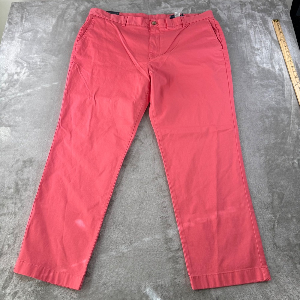 Vineyard Vines Breaker Pant Lobster Reef Pink Mens 42x30 Chino 1P1291-652 NWT